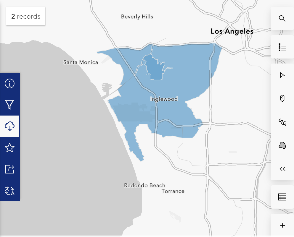 Enlarge GIS Territory Map